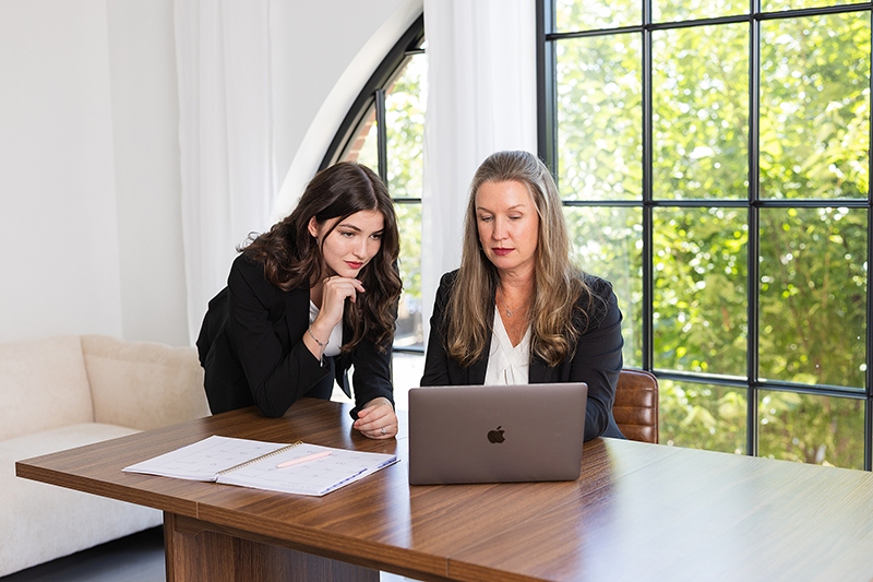 Jennifer And Madi At The Law Office Of Julie C Moore